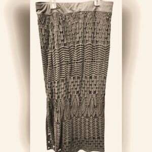 Chico's Beige Lace Maxi Skirt